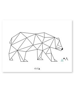 Kinderposter IJsbeer Geometrisch Lilipinso