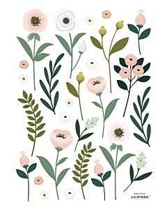 Muursticker Bloemen Decoratie Lilipinso