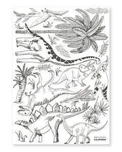 Muurstickers Dino's en Planten Lilipinso
