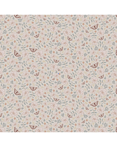 Kinderbehang Flower Garden Beige Roze Little Amour