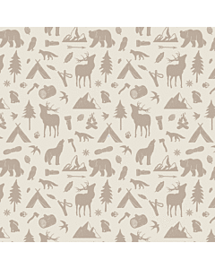 Little Amour Kinderbehang Wild Forest Naturel 