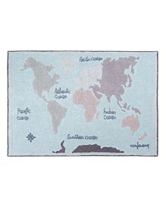 Kindervloerkleed Wereldkaart Vintage Lorena Canals