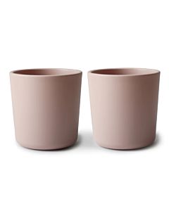 Kinderbeker Rond Blush Roze (set 2) Mushie