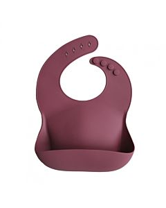 Siliconen Bib Slab Dusty Roze Mushie