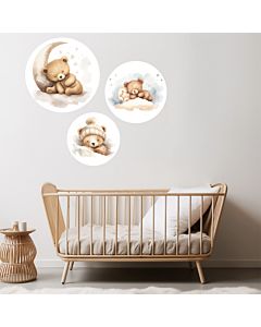 Set Muurcirkels Forex Slapende Beren Little Dreamzzz