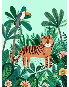 Kinderposter Tijger Petit Monkey