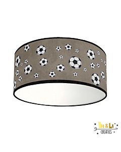 Kinderlamp Hanglamp Voetbal Taupe Little Dreamzzz