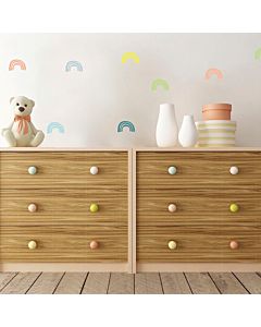 Muurstickers Regenboog Multicolor Pöm le Bonhomme