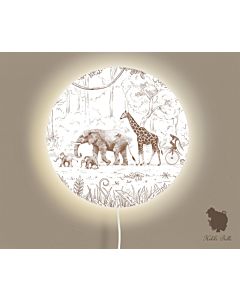 Ronde Wandlamp Parade Bruin 35 cm (Ø)  Kikki Belle