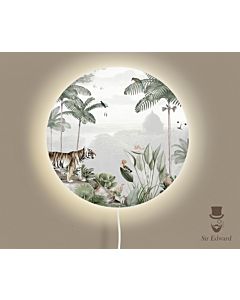 Ronde Wandlamp Tropical Tiger 35 cm (Ø) Sir Edward aan