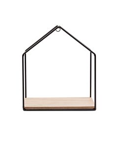 Wandplank Huis Zwart Metaal Sass Belle
