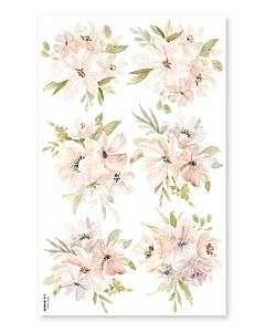 Muursticker Aquarel Bloemen Boeketten Lilipinso
