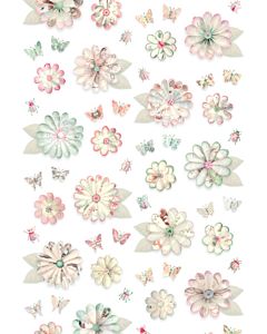 Kinderbehang Bloemen en Vlinders Studio Ditte