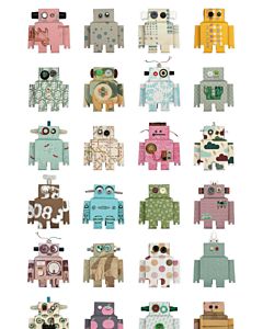 Kinderbehang Robots Studio Ditte