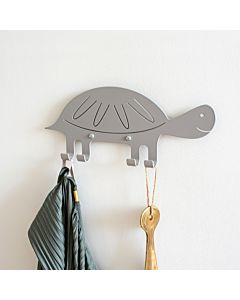 Metalen Kinderkapstok Schildpad Grijs Marnelly