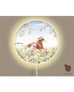 Ronde Wandlamp Happy Horses Kikki Belle